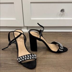 Aldo Black Heels with Sparkling Accents